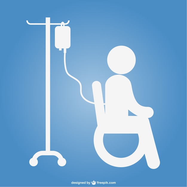 Krankenhaus patienten symbol