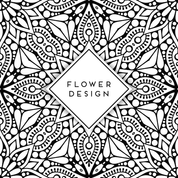 Kreative blumen-mandala