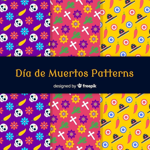 Kreative día de muertos musterkollektion