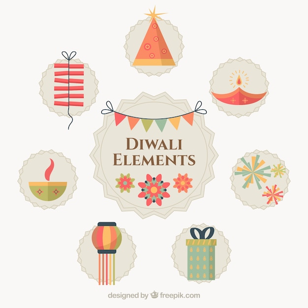 Kreative diwali elemente