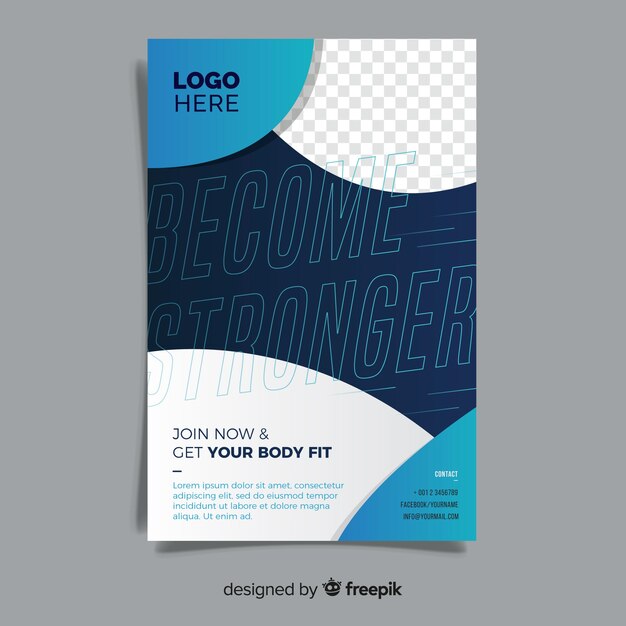 Kreative Fitness Flyer Vorlage