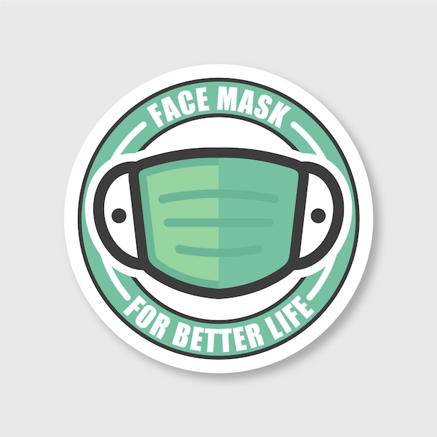 Kreative Gesichtsmasken-Logo-Vorlage