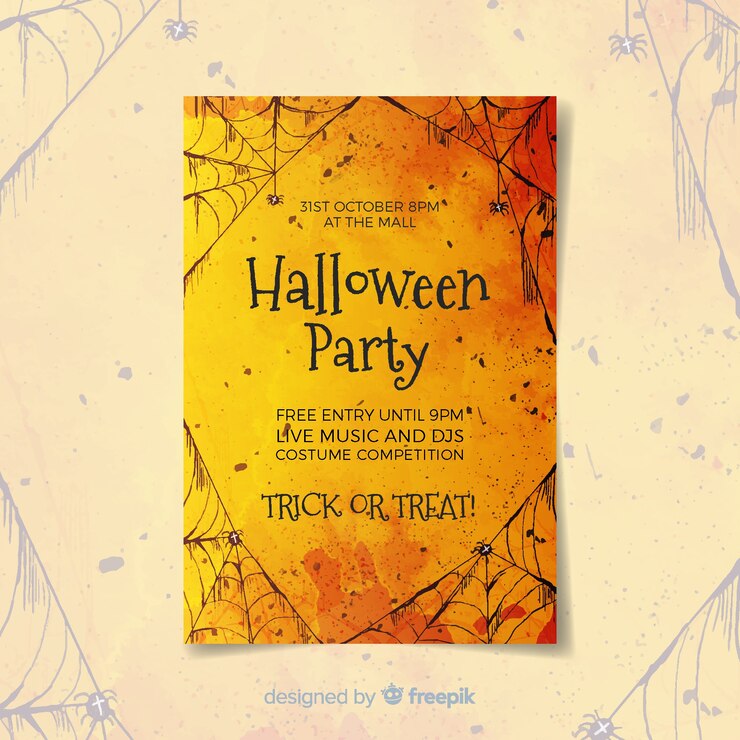 Kostenlose Vektor kreative halloween-cover-vorlage
