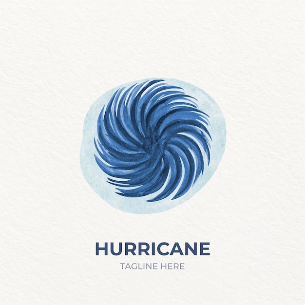 Kreative Hurrikan-Logo-Vorlage