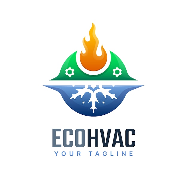 Kreative Hvac-Logo-Vorlage