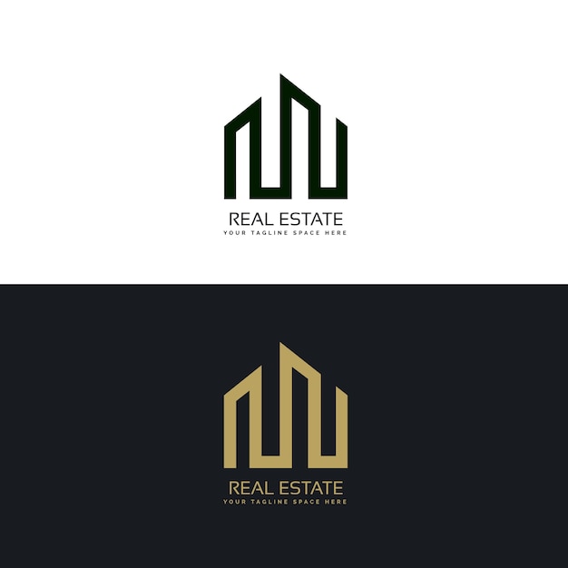 Kreative immobilien-business-logo-design-vorlage