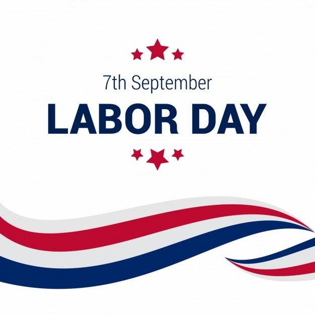 Kreative linien labor day template