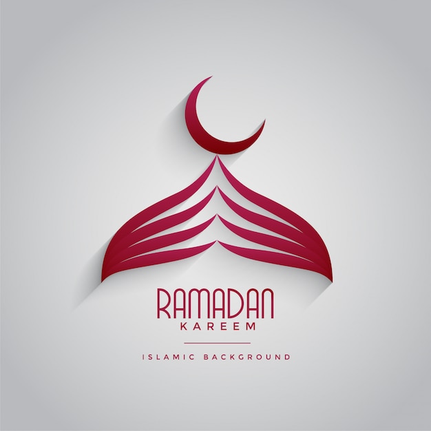 Kreative moschee design für ramadan kareem festival