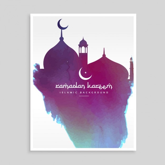 Kreative moschee form design mit tinte gemacht