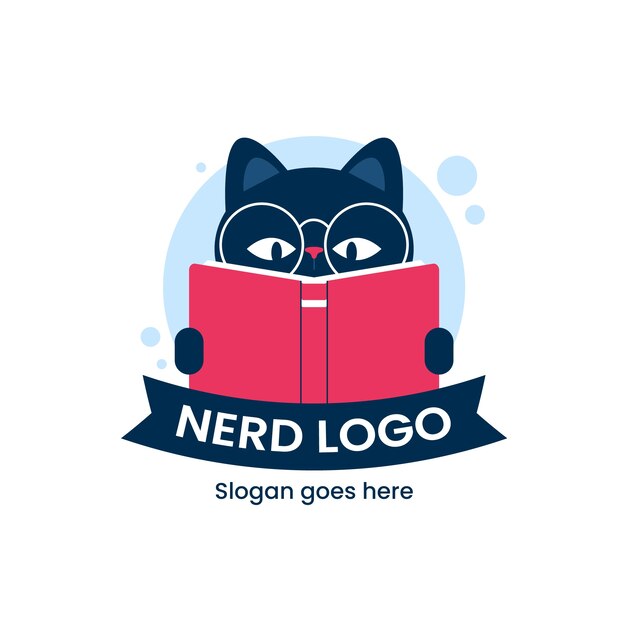 Kreative Nerd-Logo-Vorlage