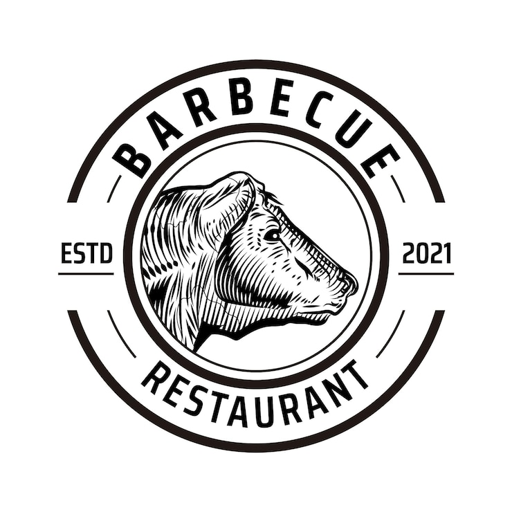 Kostenlose Vektor kreative vorlage für das barbecue-logo