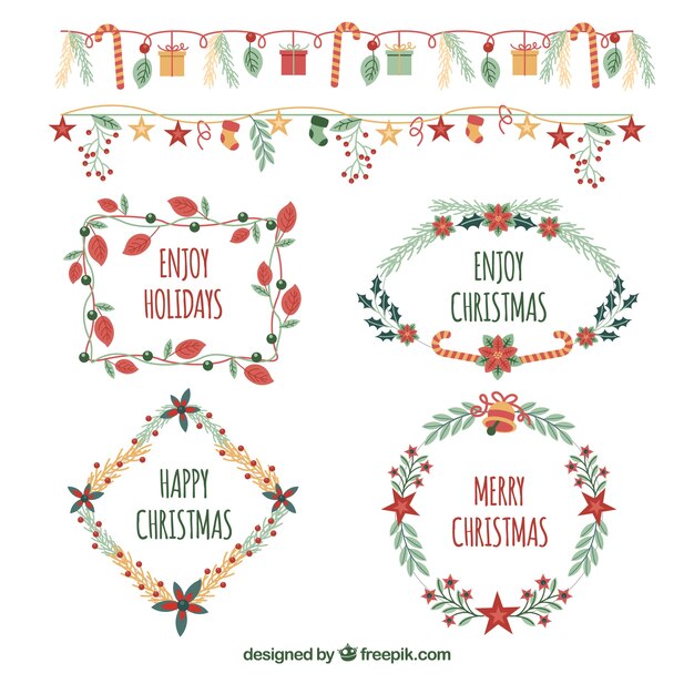Kreative Weihnachtselemente