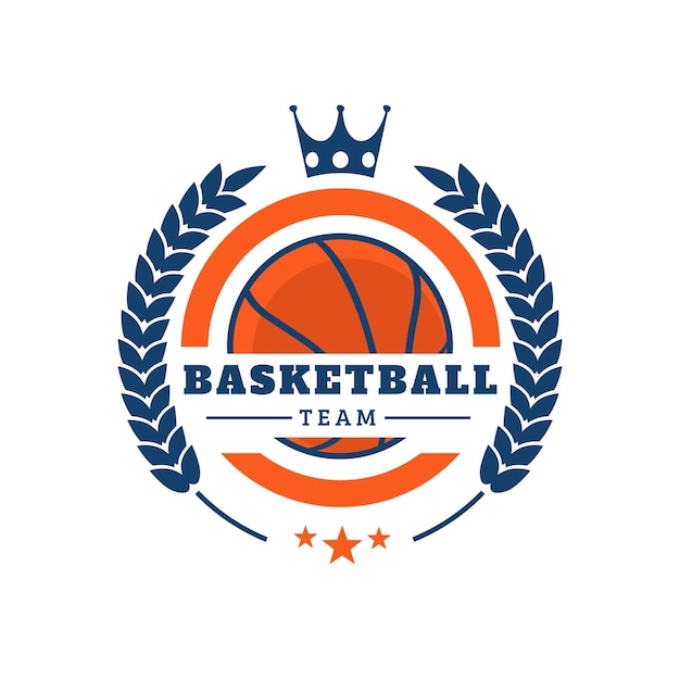 Kostenloser Vektor kreatives basketball-team-logo
