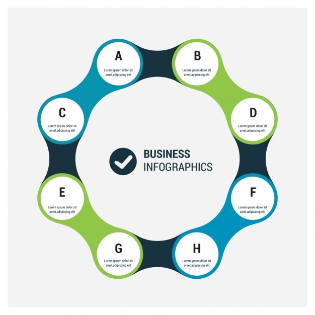 Kreis-elemente für infografik