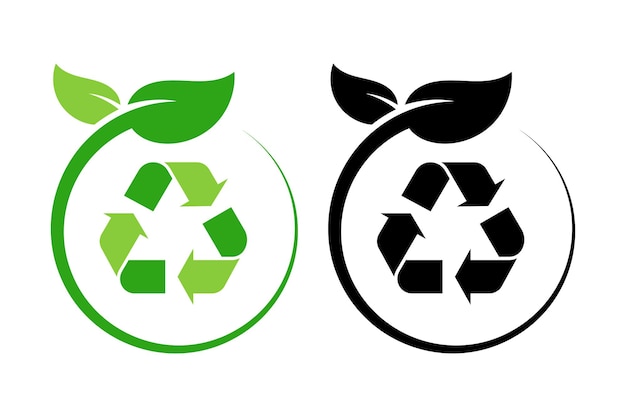 Kreis um das Recyclingzeichen
