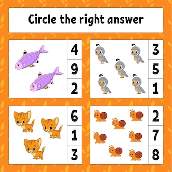 Kreise die richtige antwort ein.