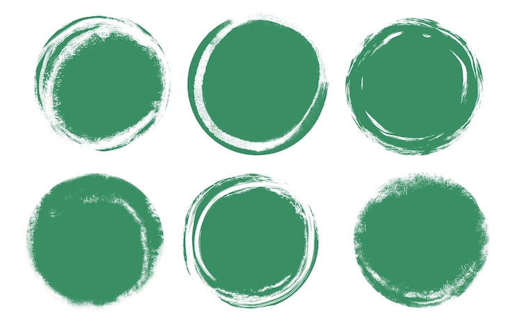 Kostenlose Vektor kreisförmige grunge-textur-banner