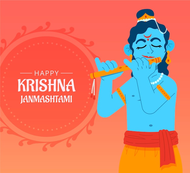 Krishna janmashtami abbildung