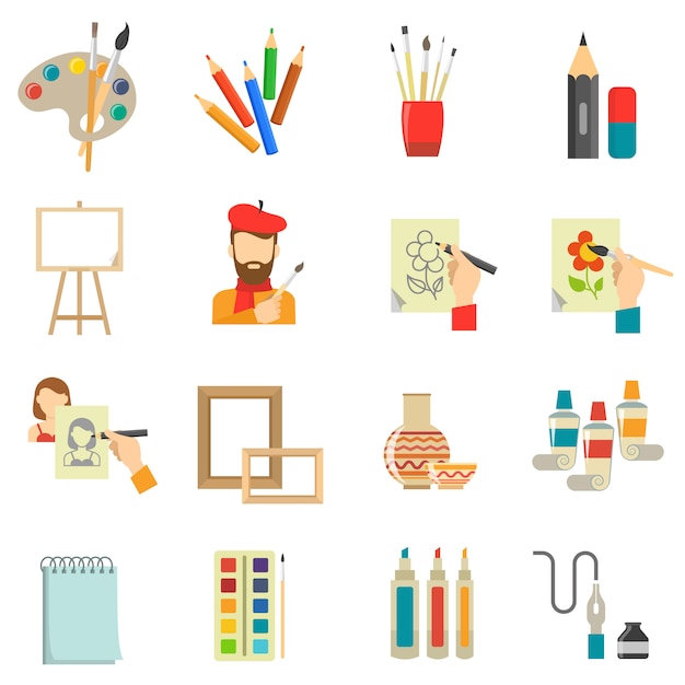 Kunst Icons Set