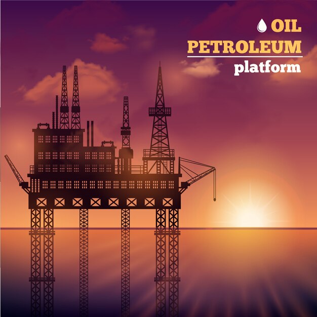 Öl Petroleum Plattform