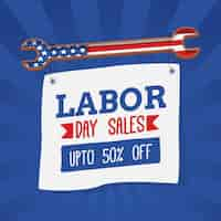 Kostenloser Vektor labor day sale