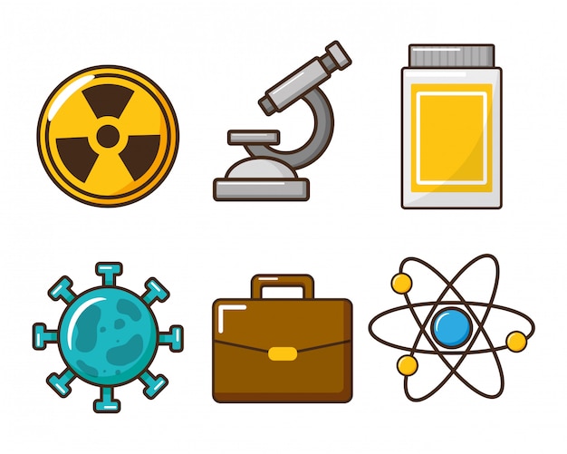 Kostenloser Vektor laborwerkzeugwissenschaft