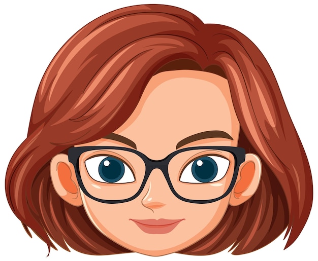 Lächelnde Frau mit Brille