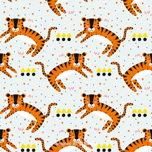 Lächelndes tigermuster