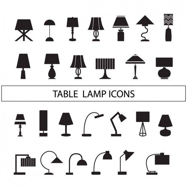 Lampen-Silhouetten Sammlung