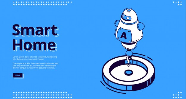 Landing Page der Smart Home-Technologie