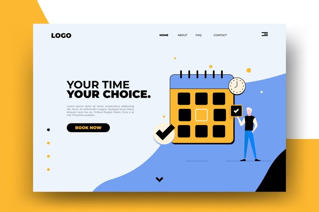Landingpage-Vorlage für Terminbuchung