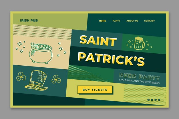 Landingpage zum St. Patrick's Day