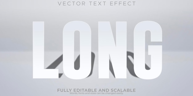Langer Shadowtext-Effekt, bearbeitbarer Schatten und Vintage-Textstil