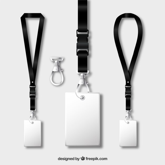 Lanyard-Kollektion mit realistischem Design