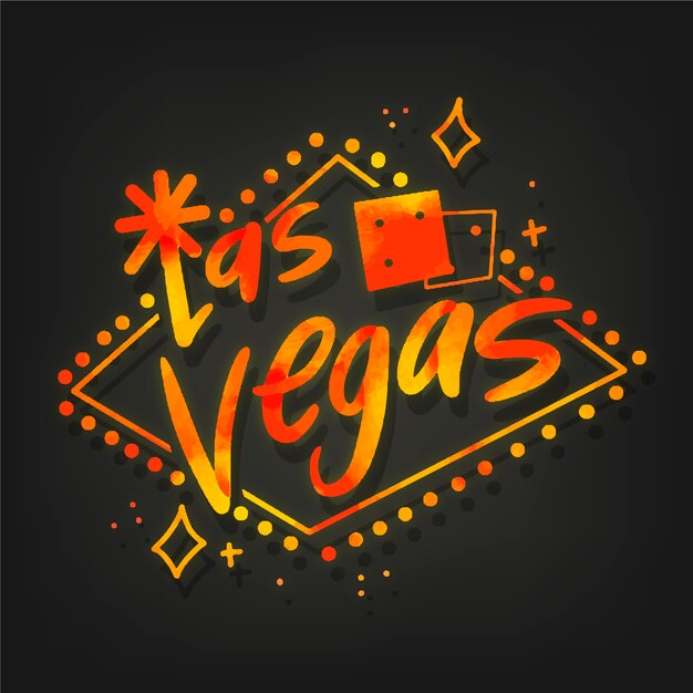 Las Vegas Stadt Schriftzug