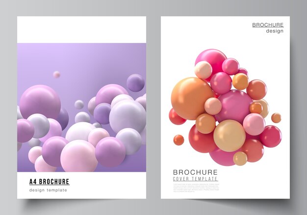 Broschure Layout Vorlage Flyer Prasentation Kostenlose Vektor