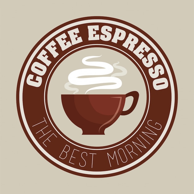 Kostenloser Vektor leckerer kaffee