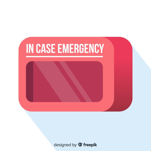 Leere Notfallbox Design