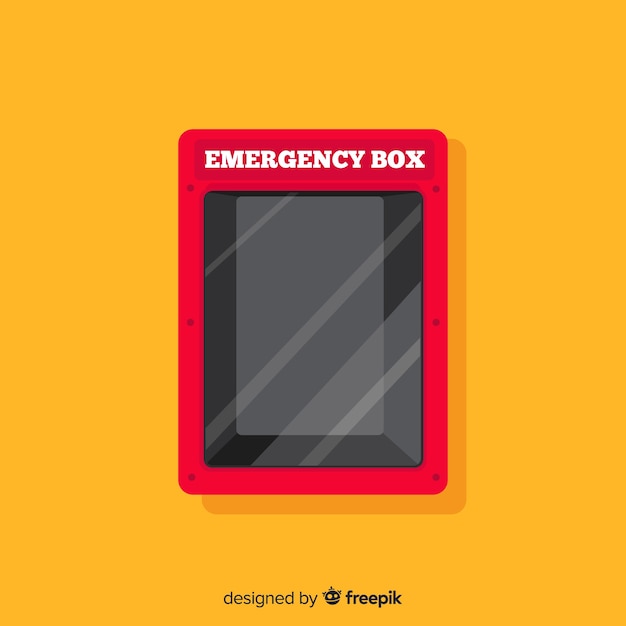 Leere Notfallbox Design
