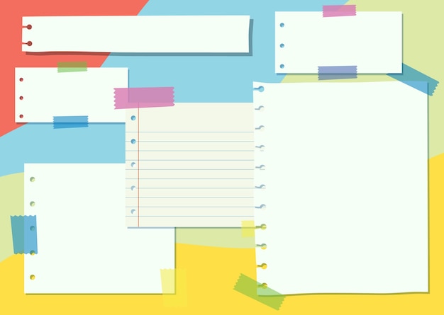 Leere Papiernotiz-Dashboard-ToDo-Liste-Design-Vorlage