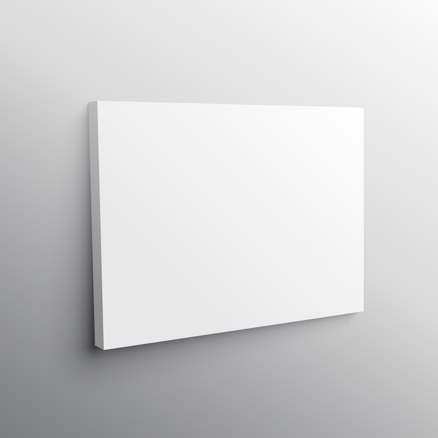 Leere Wand Leinwand Anzeige Mockup Vektor