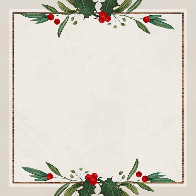 Leerer festlicher quadratischer Weihnachtshintergrund