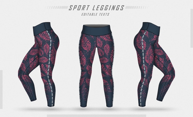 Leggings Hosen Training Mode Illustration mit Schimmel