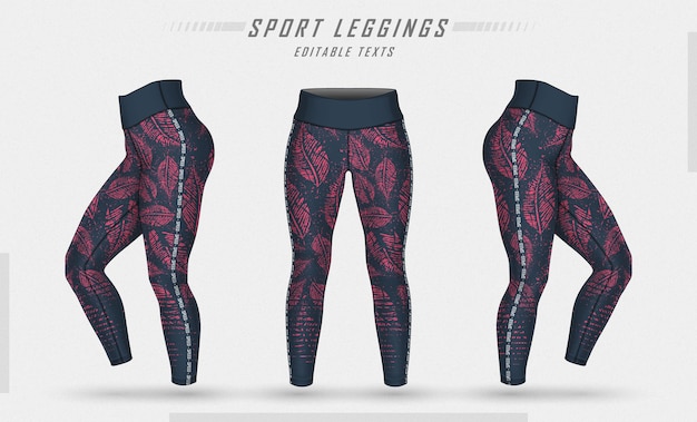 Leggings hosen training mode illustration mit schimmel