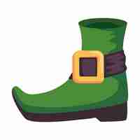 Kostenloser Vektor leprechaun schuhstiefel-zubehör-symbol