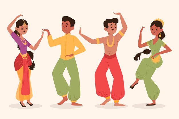 Leute tanzen Bollywood