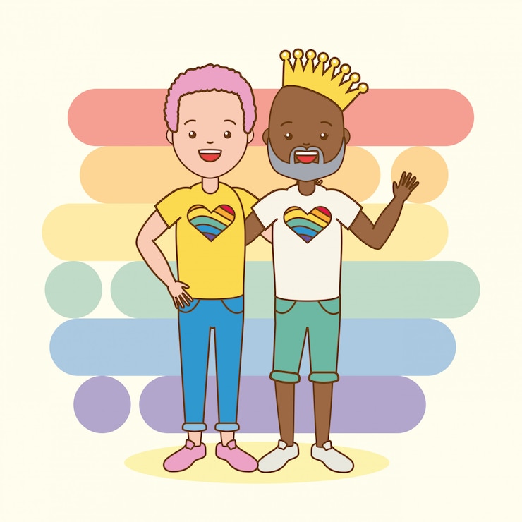 Kostenlose Vektor lgbt-leute