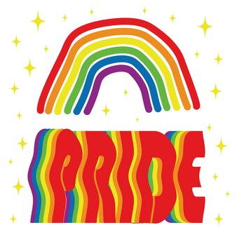 Lgbtq-geschlechtssymbol auf regenbogenfarbenem hintergrund