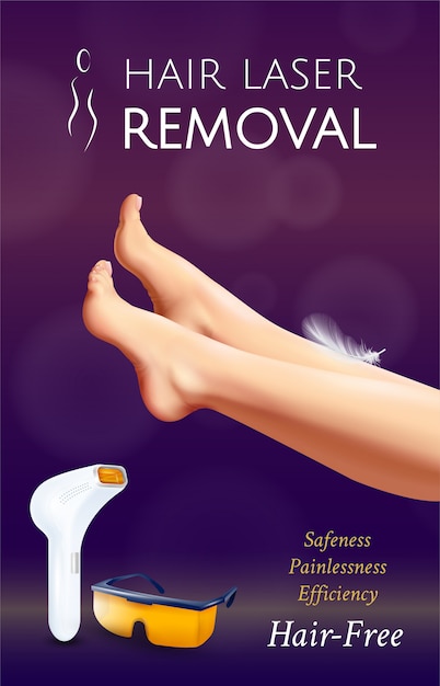 Licht schiere Epilation Poster