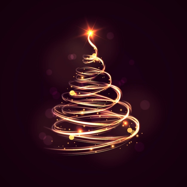 Lichtspur-Weihnachtsbaum